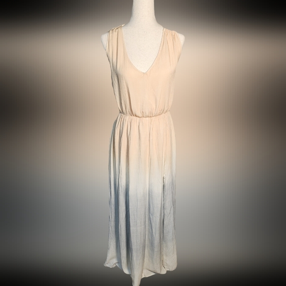 Lulus Dresses & Skirts - NWT Lulus Summer Light Ombre Summer Dress Peach Grey White Size Sm Adjustable